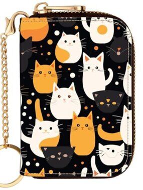 Women Leather Wallet RFID Blocking Credit Card Holder